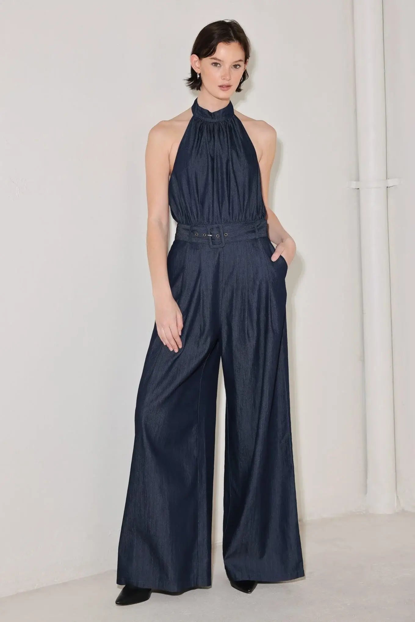 EVENING EDITION WOVEN JUMPSUIT - Flying Tomato - Flyclothing LLC