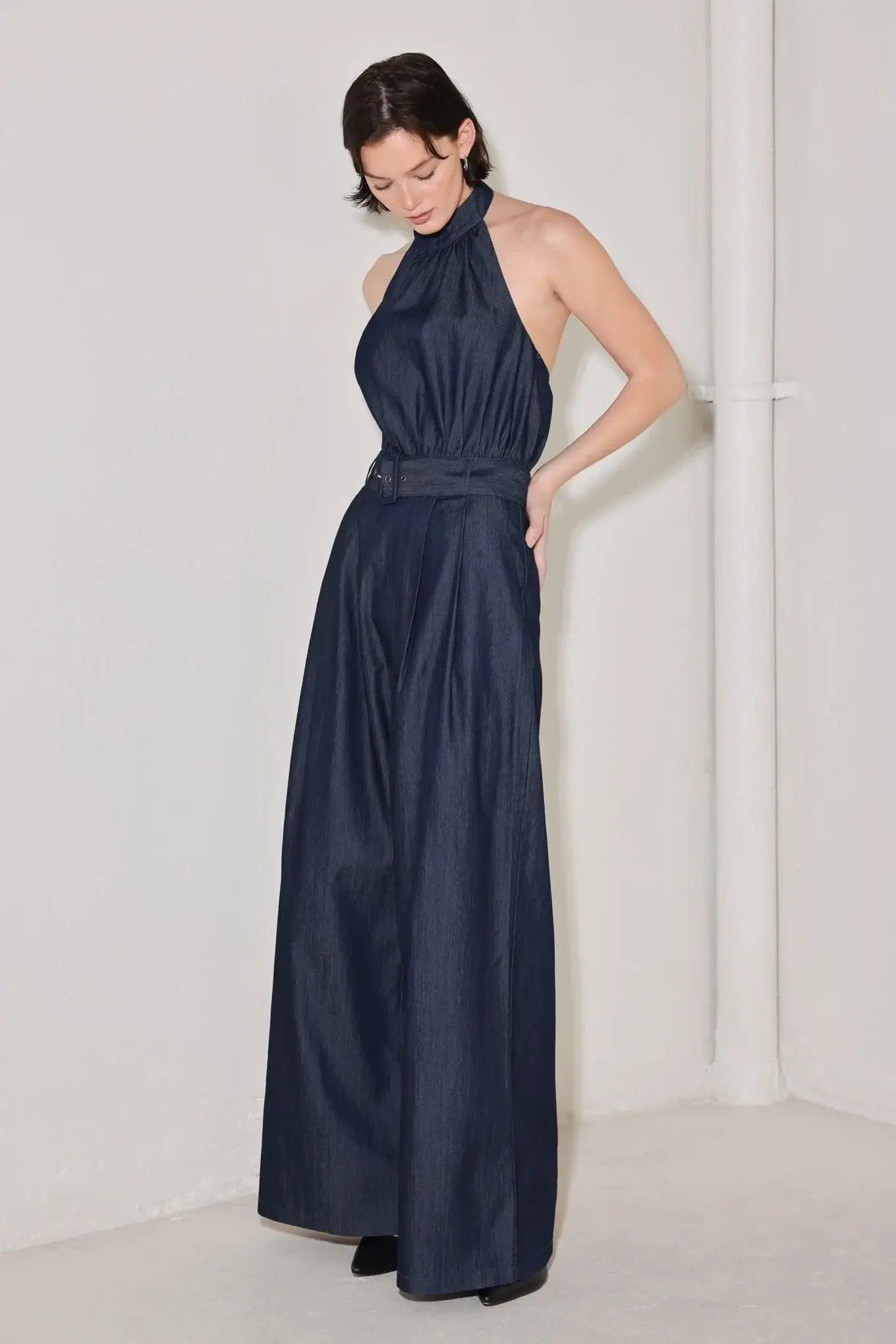 EVENING EDITION WOVEN JUMPSUIT - Flying Tomato - Flyclothing LLC