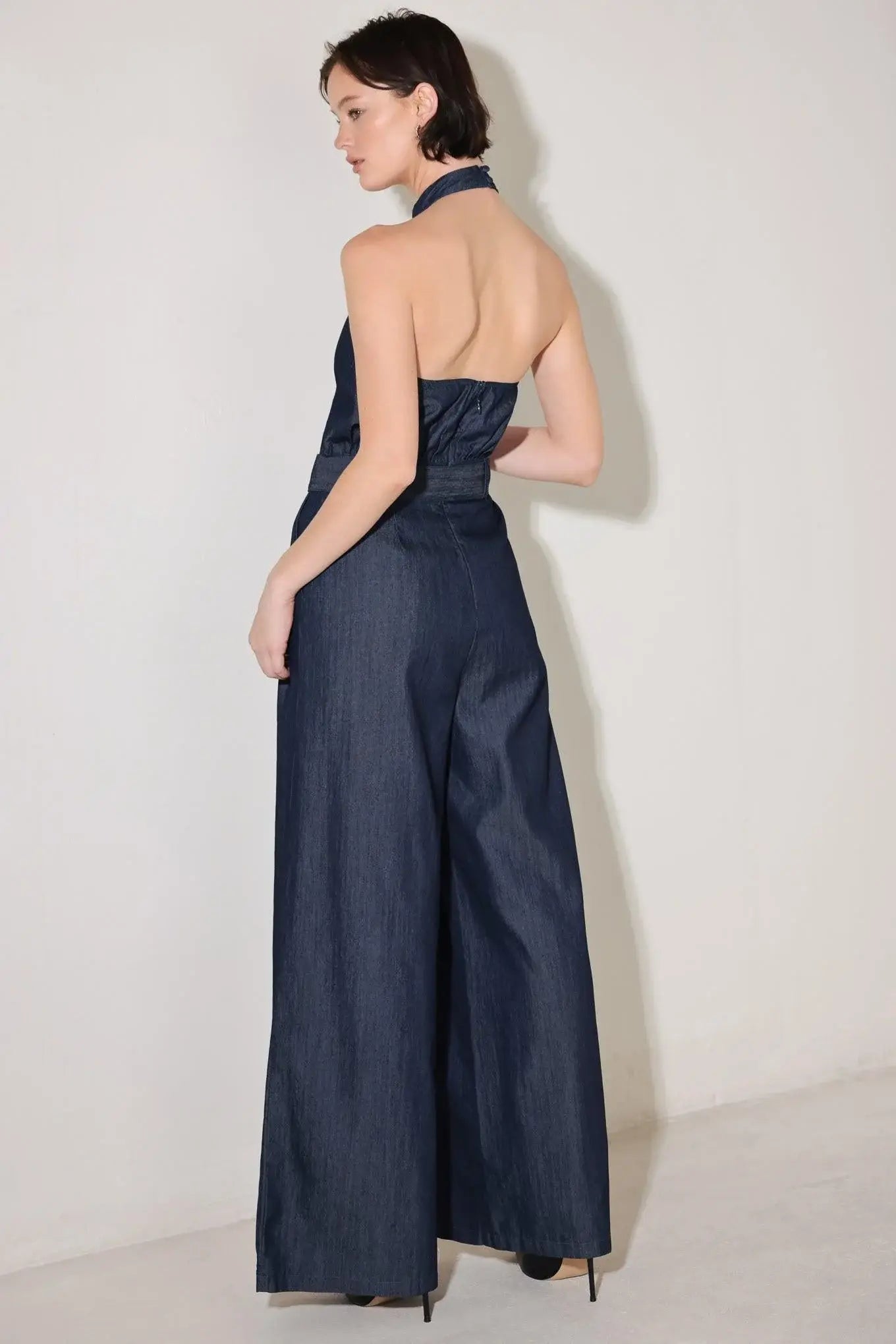 EVENING EDITION WOVEN JUMPSUIT - Flying Tomato - Flyclothing LLC