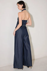 EVENING EDITION WOVEN JUMPSUIT - Flying Tomato - Flyclothing LLC