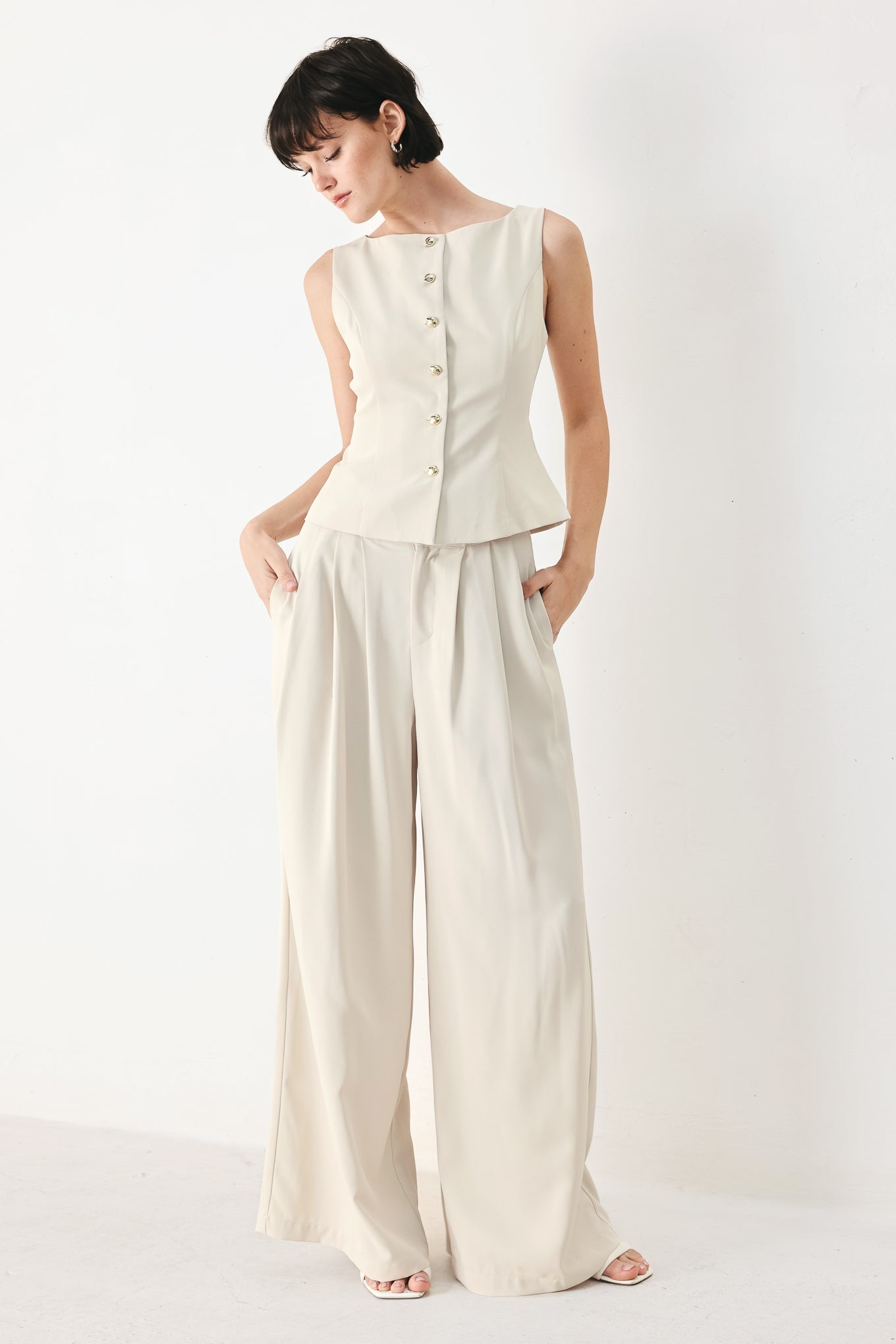 MODERN MINIMAL WOVEN PANTS - Flying Tomato - Flyclothing LLC