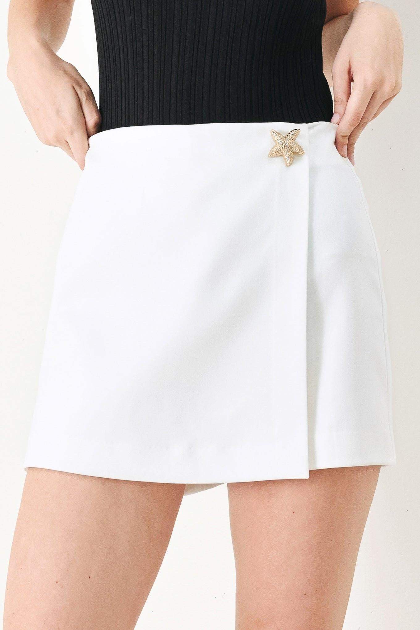 BEACH GLAM WOVEN SKORT - Flying Tomato - Flyclothing LLC