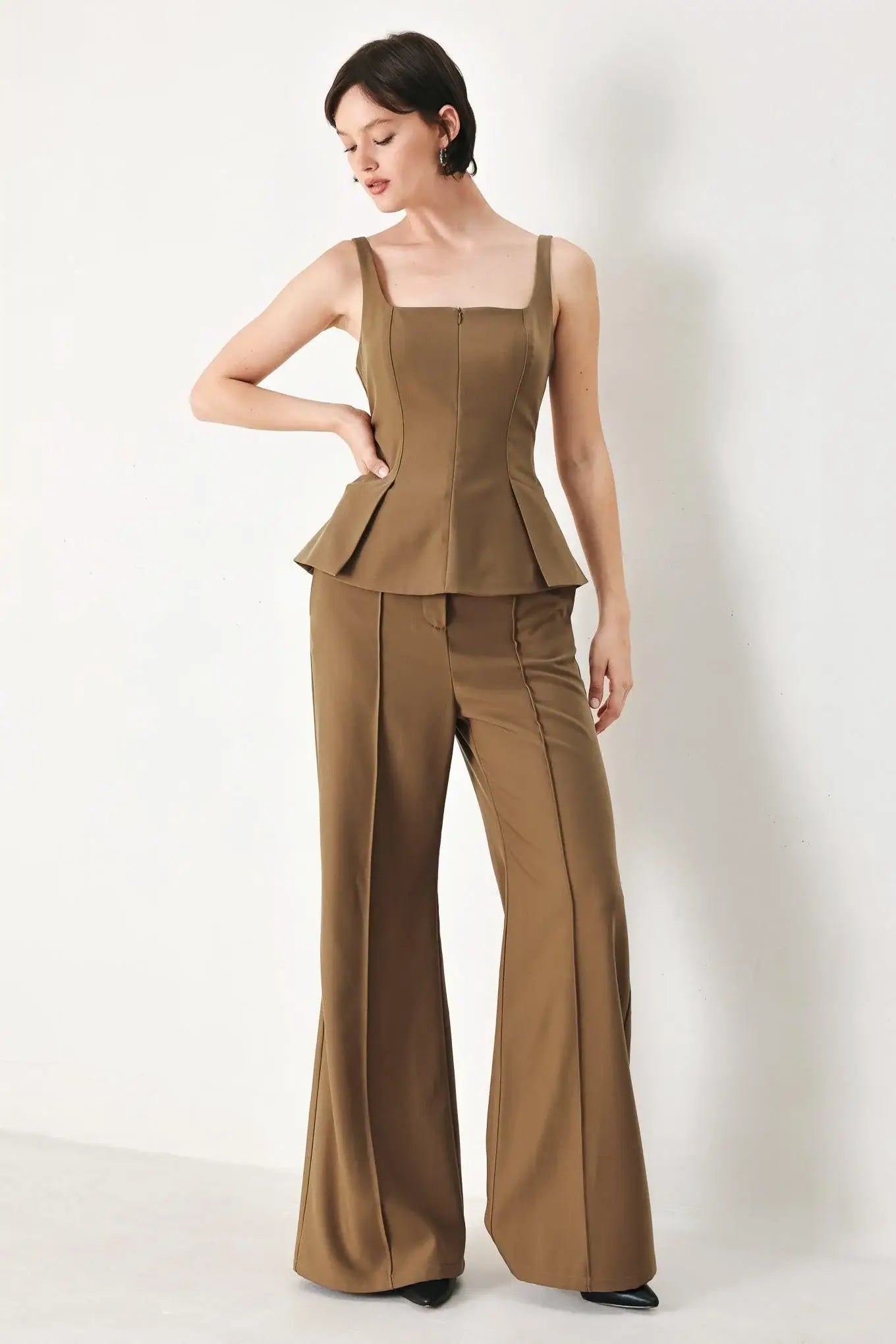 RICH SILHOUETTE WOVEN PANTS - Flying Tomato - Flyclothing LLC