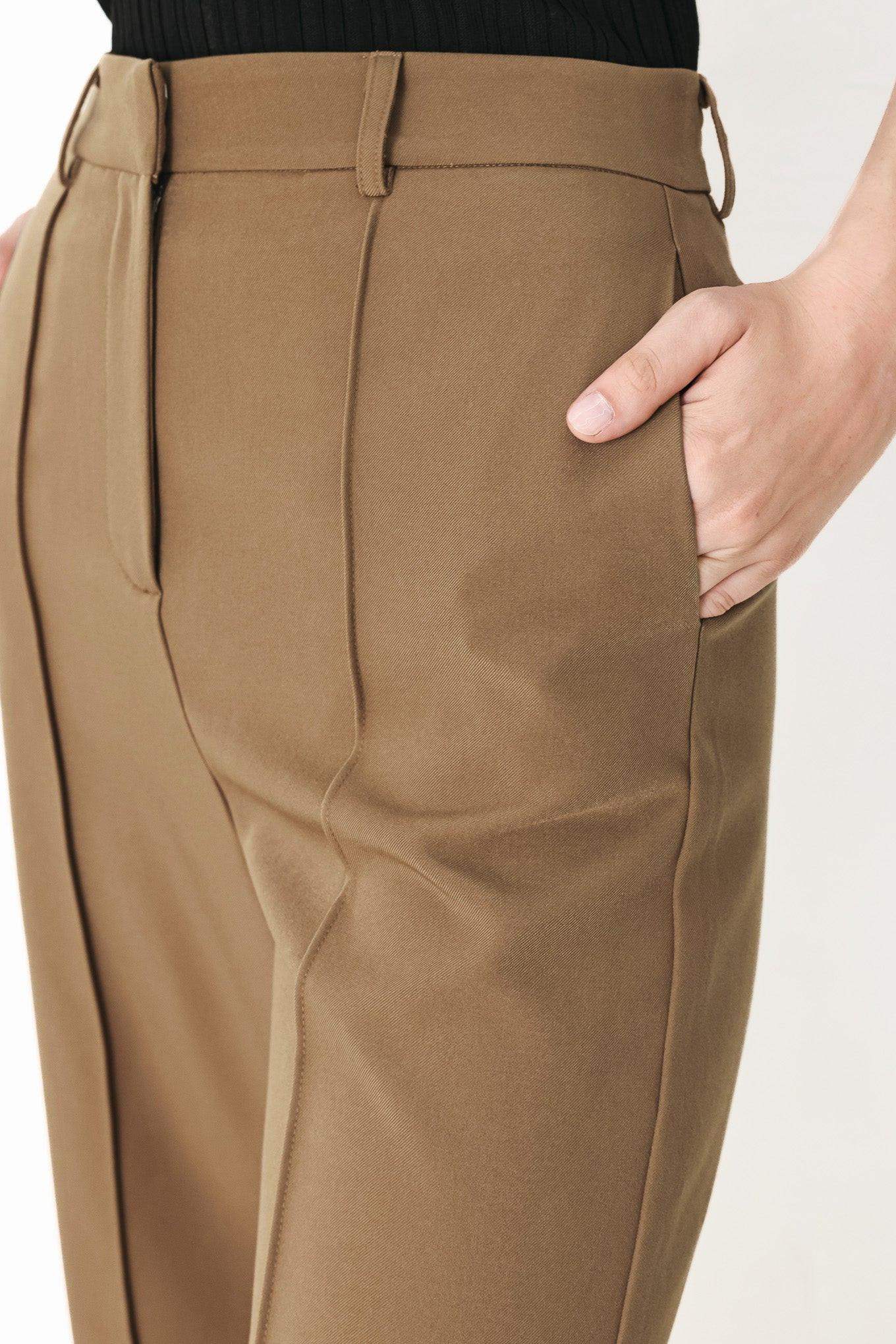 RICH SILHOUETTE WOVEN PANTS - Flying Tomato - Flyclothing LLC