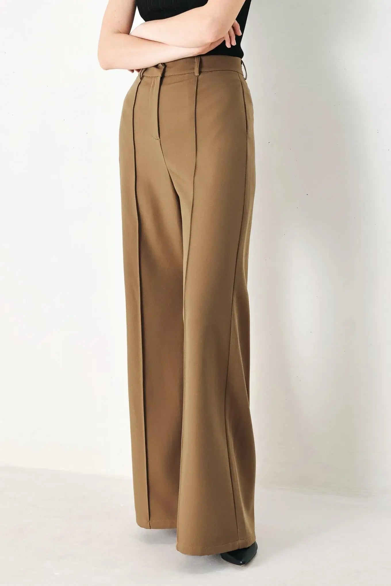 RICH SILHOUETTE WOVEN PANTS - Flying Tomato - Flyclothing LLC