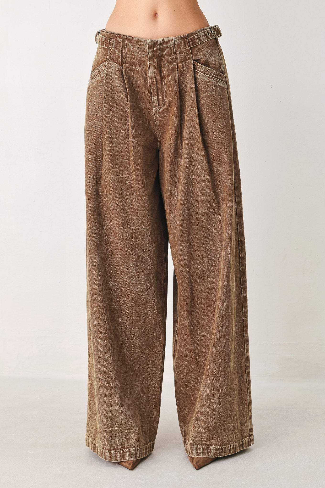 VINTAGE BROWN DENIM PANTS