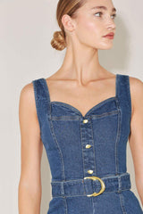 WESTSIDE GLAM DENIM JUMPSUIT - Flying Tomato - Flyclothing LLC