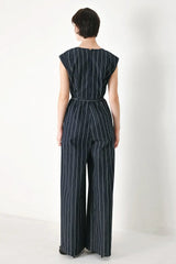 SOFT LINE ROMANCE WOVEN JUMPSUIT - Flying Tomato - Flyclothing LLC
