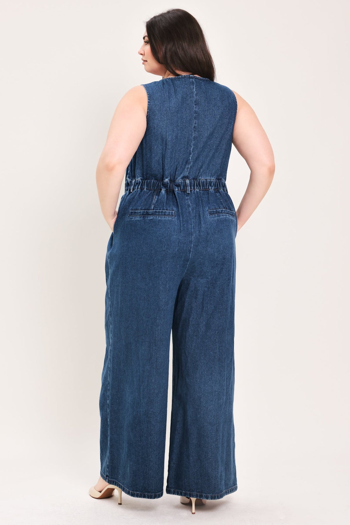 RUNWAY HIT LINE DENIM JUMPSUIT - Flying Tomato - Flyclothing LLC