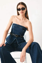 SKYLINE FLARE DENIM PANTS - Flying Tomato - Flyclothing LLC