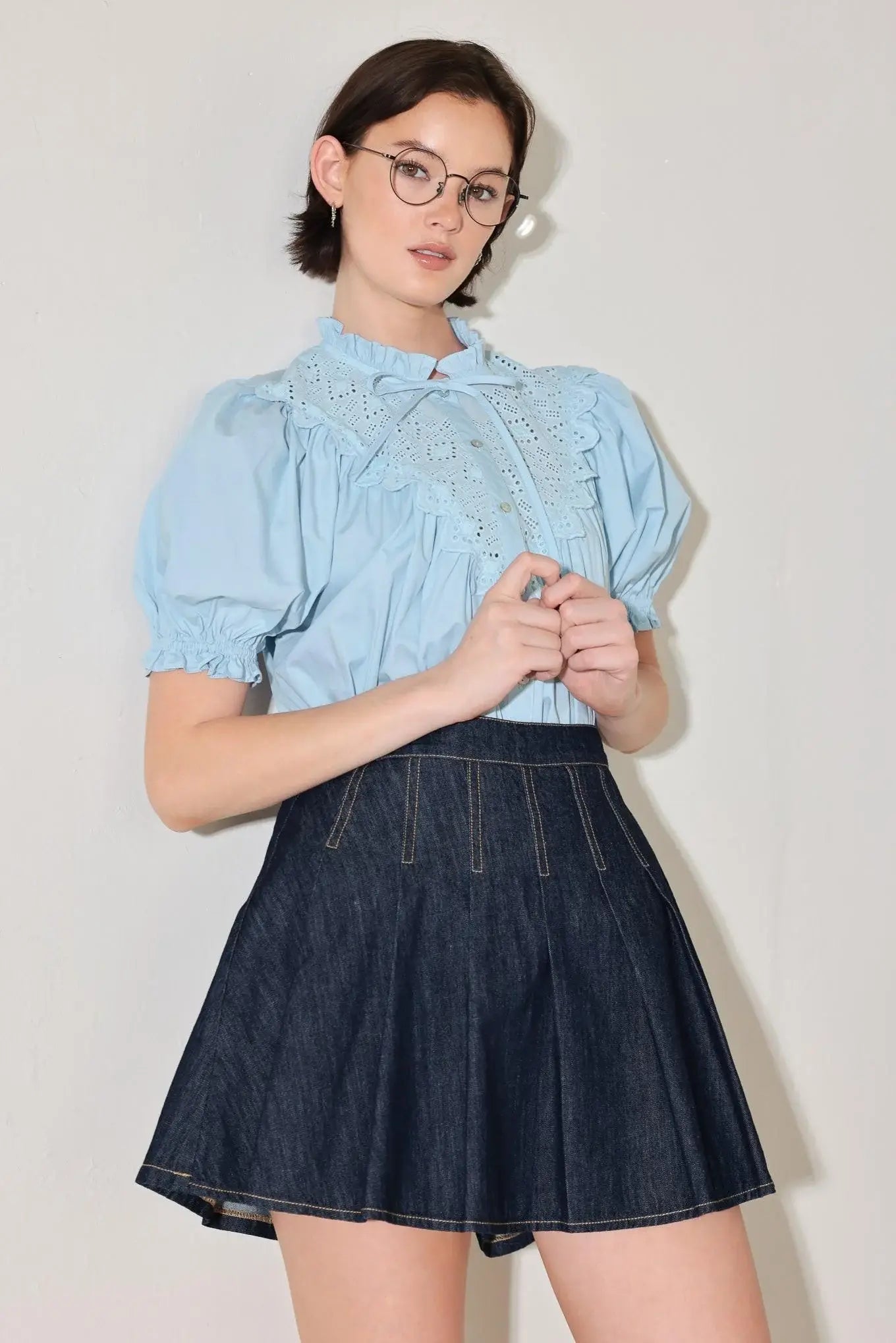 LOVESONG IN DENIM SKORT - Flying Tomato - Flyclothing LLC