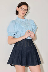 LOVESONG IN DENIM SKORT - Flying Tomato - Flyclothing LLC