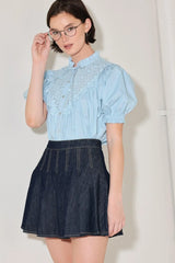 LOVESONG IN DENIM SKORT - Flying Tomato - Flyclothing LLC