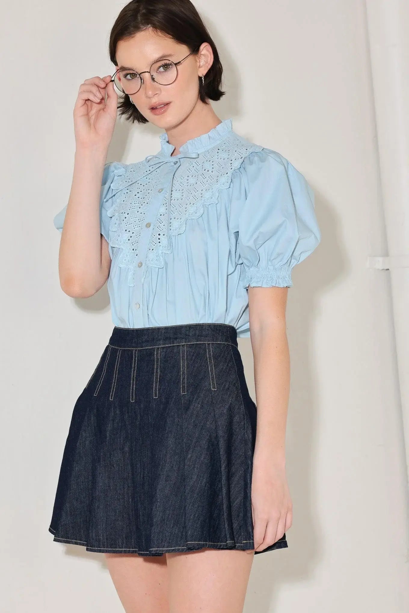 LOVESONG IN DENIM SKORT - Flying Tomato - Flyclothing LLC