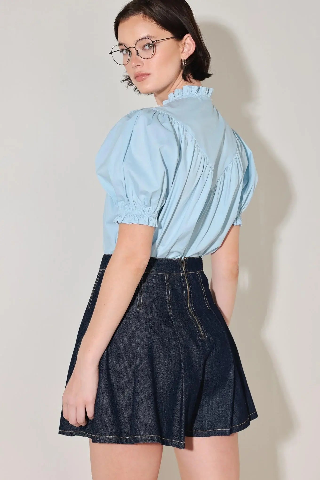 LOVESONG IN DENIM SKORT - Flying Tomato - Flyclothing LLC