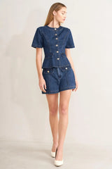 FOREVER STYLISH DENIM SHORTS - Flying Tomato - Flyclothing LLC