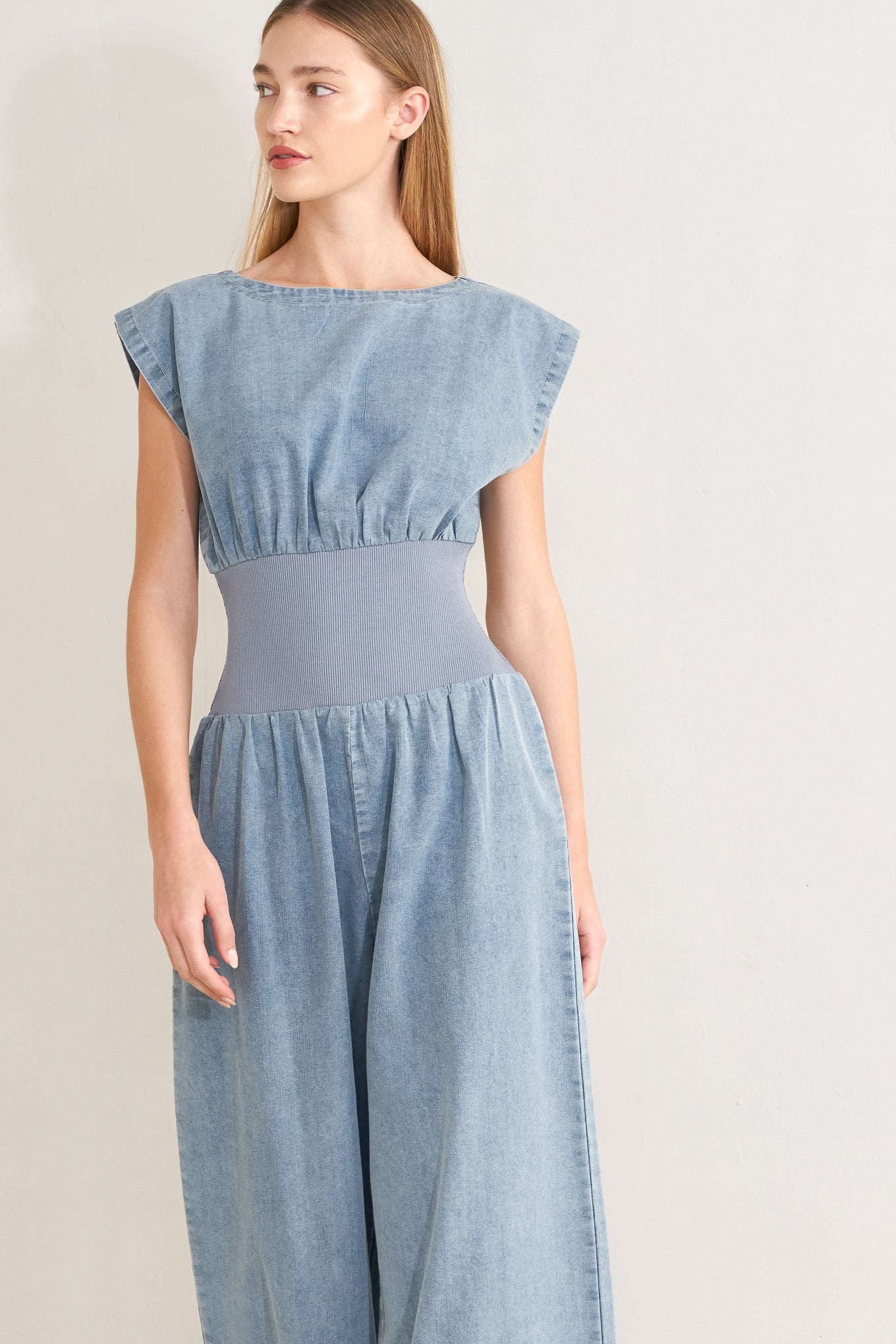 RUNNING IN DENIM JUMPSUIT - Flying Tomato - Flyclothing LLC