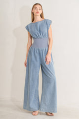 RUNNING IN DENIM JUMPSUIT - Flying Tomato - Flyclothing LLC