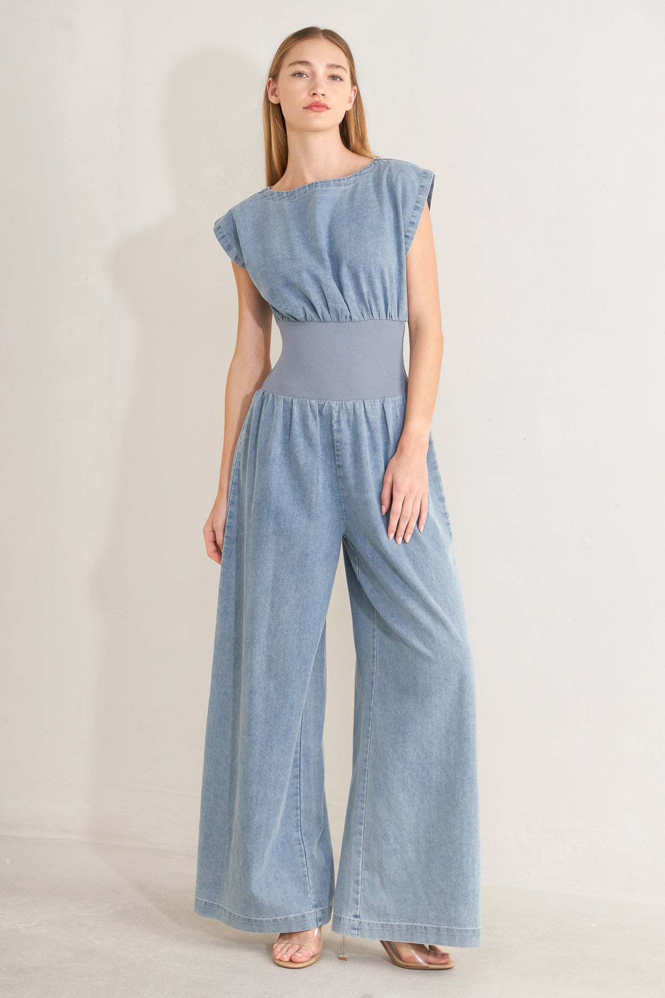 RUNNING IN DENIM JUMPSUIT - Flying Tomato - Flyclothing LLC