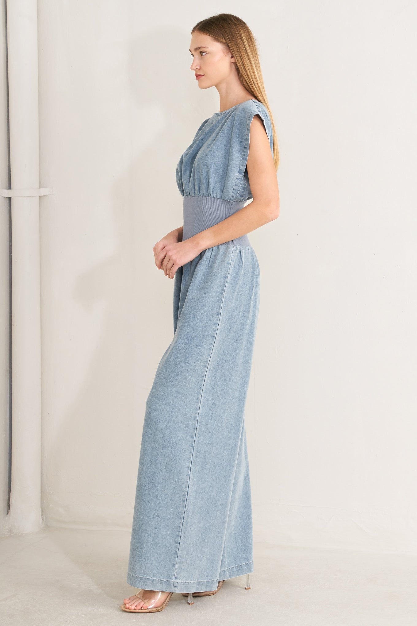 RUNNING IN DENIM JUMPSUIT - Flying Tomato - Flyclothing LLC