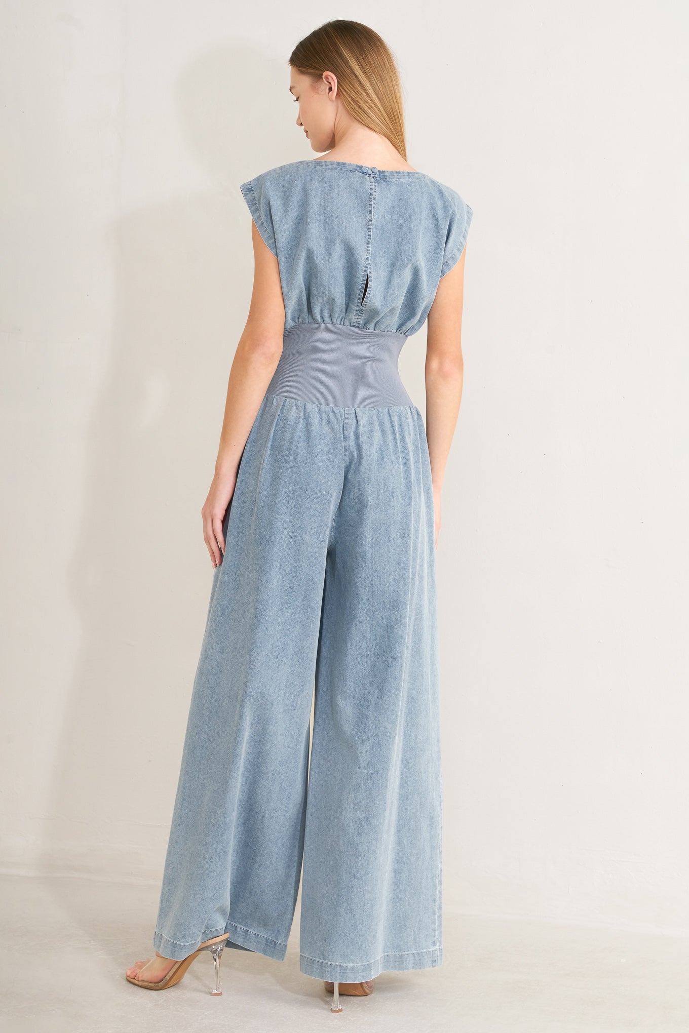RUNNING IN DENIM JUMPSUIT - Flying Tomato - Flyclothing LLC