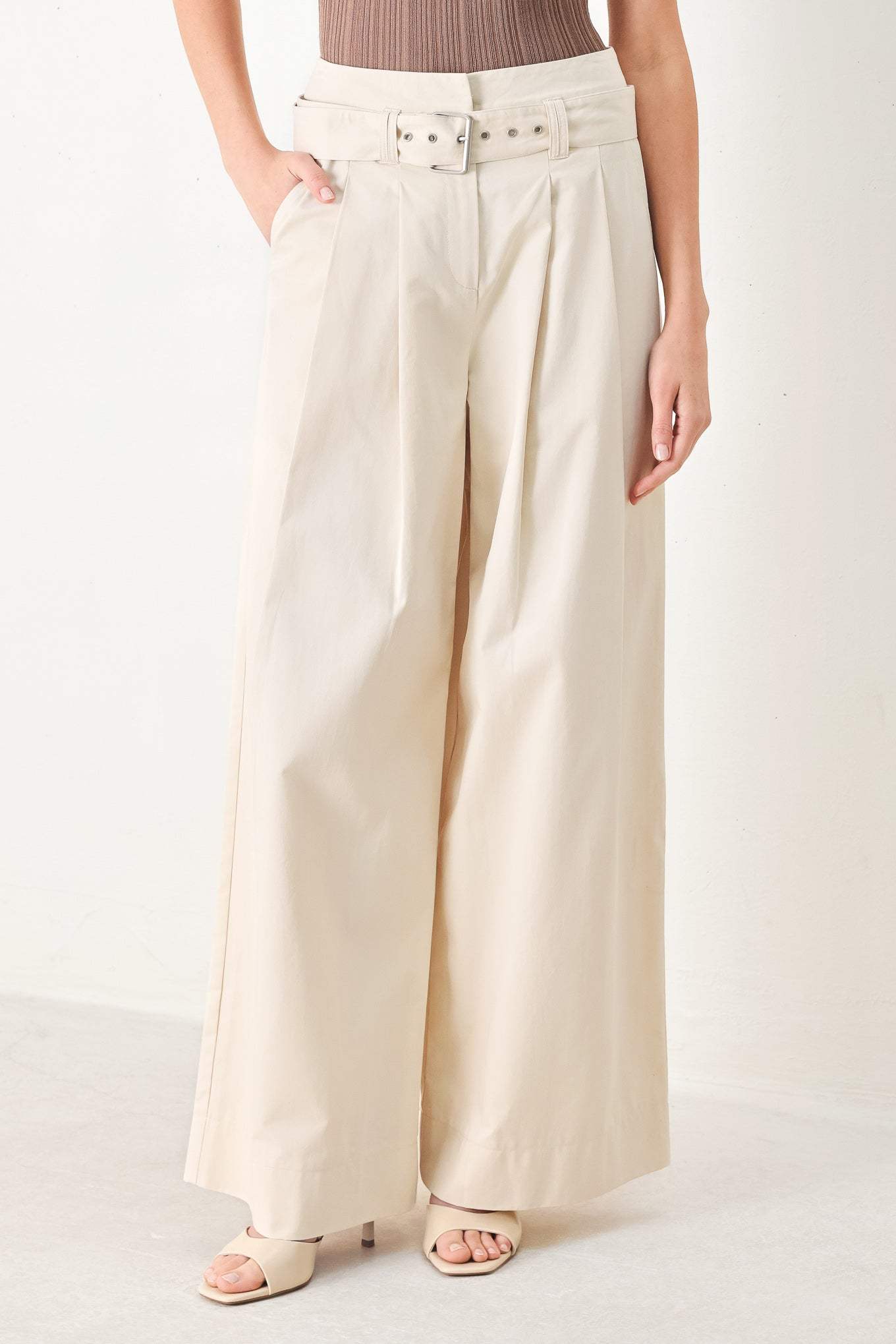 VELA WIDE WOVEN PANTS - Flying Tomato - Flyclothing LLC