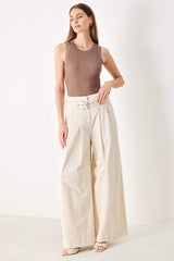 VELA WIDE WOVEN PANTS - Flying Tomato - Flyclothing LLC