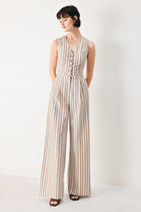 NATURAL RHYTHM WOVEN JUMPSUIT - Flying Tomato - Flyclothing LLC