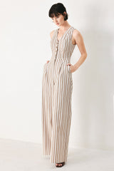 NATURAL RHYTHM WOVEN JUMPSUIT - Flying Tomato - Flyclothing LLC
