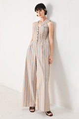 NATURAL RHYTHM WOVEN JUMPSUIT - Flying Tomato - Flyclothing LLC