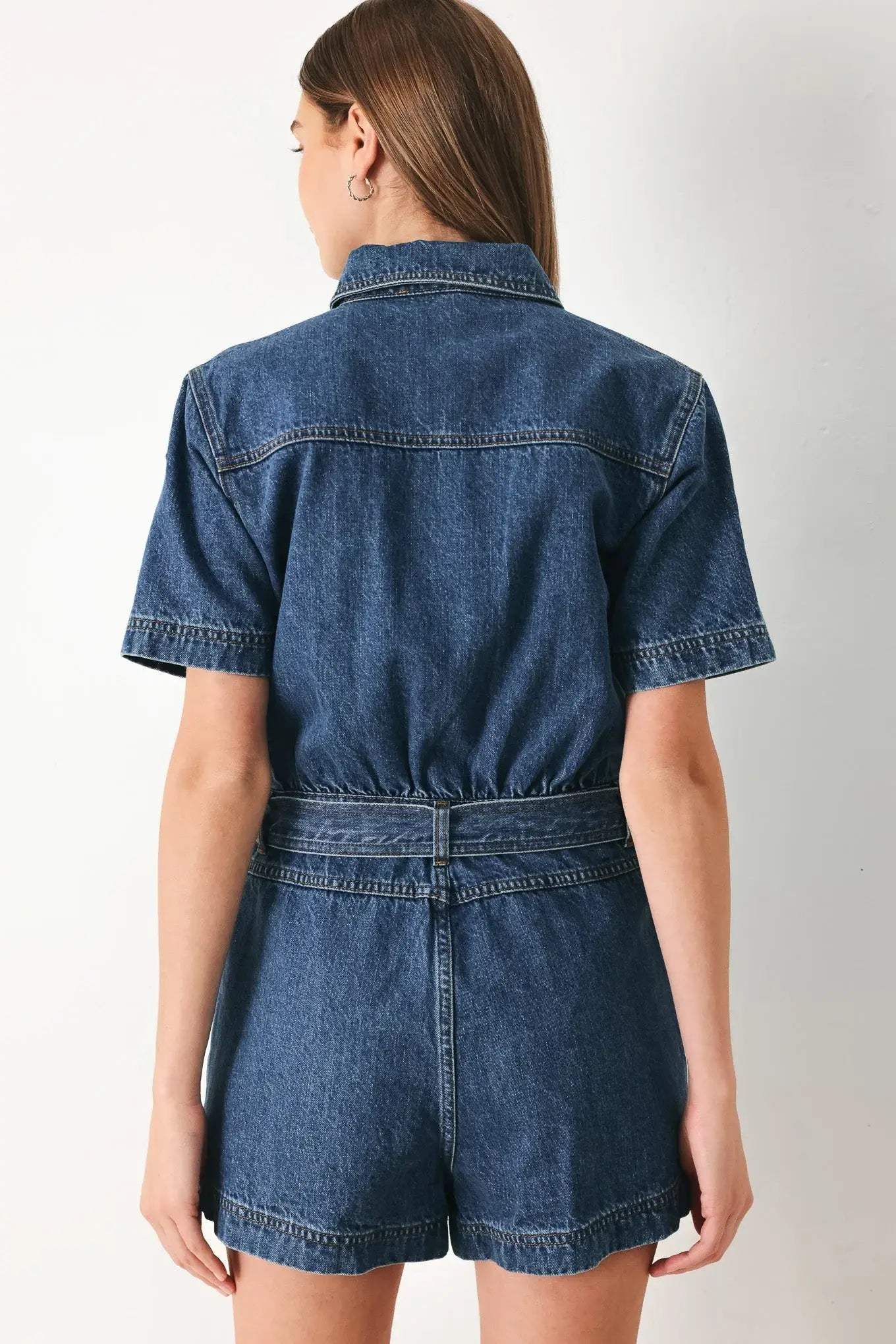 PLAY MODE DENIM ROMPER - Flying Tomato - Flyclothing LLC