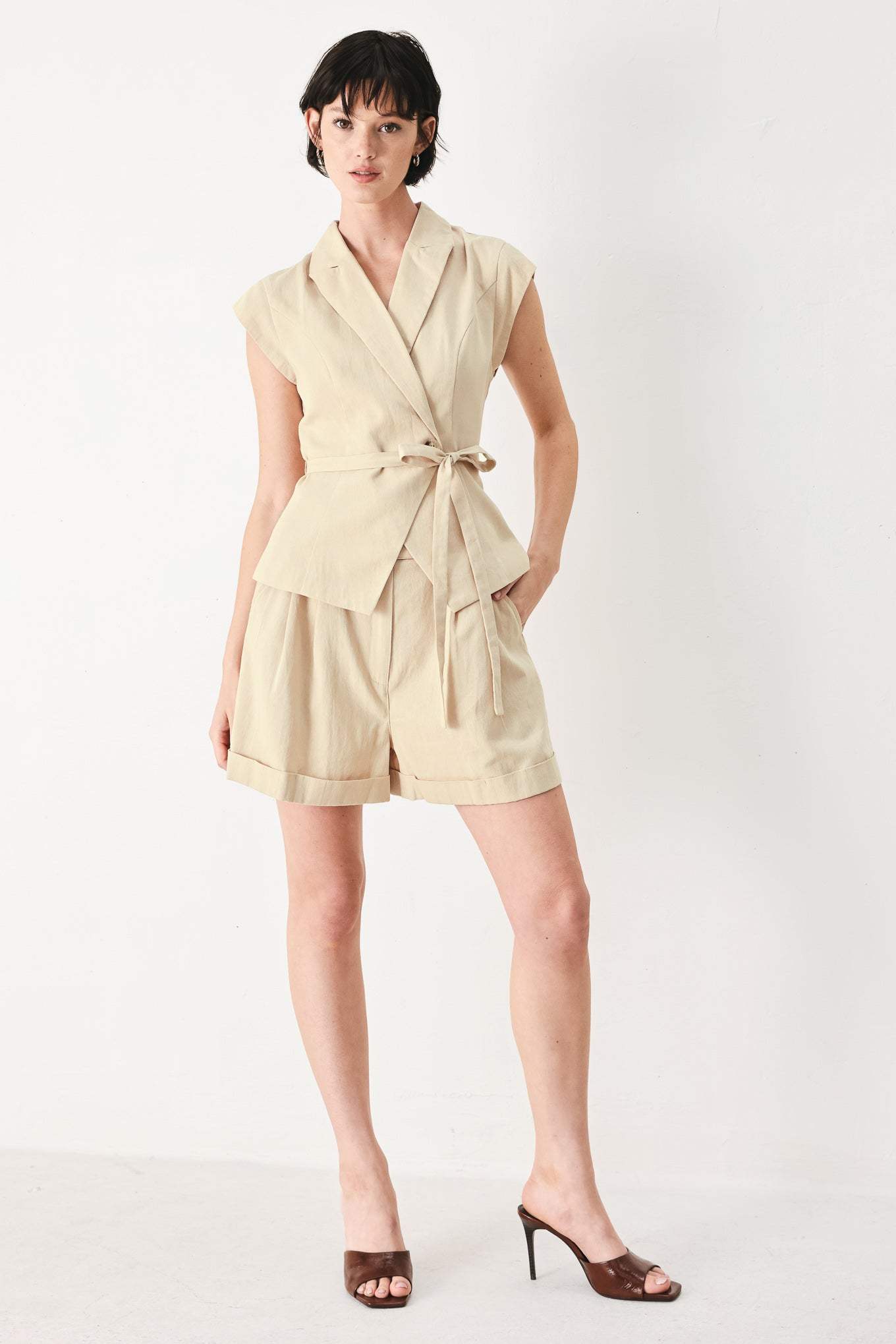 DESERT MINIMAL WOVEN SHORTS - Flying Tomato - Flyclothing LLC