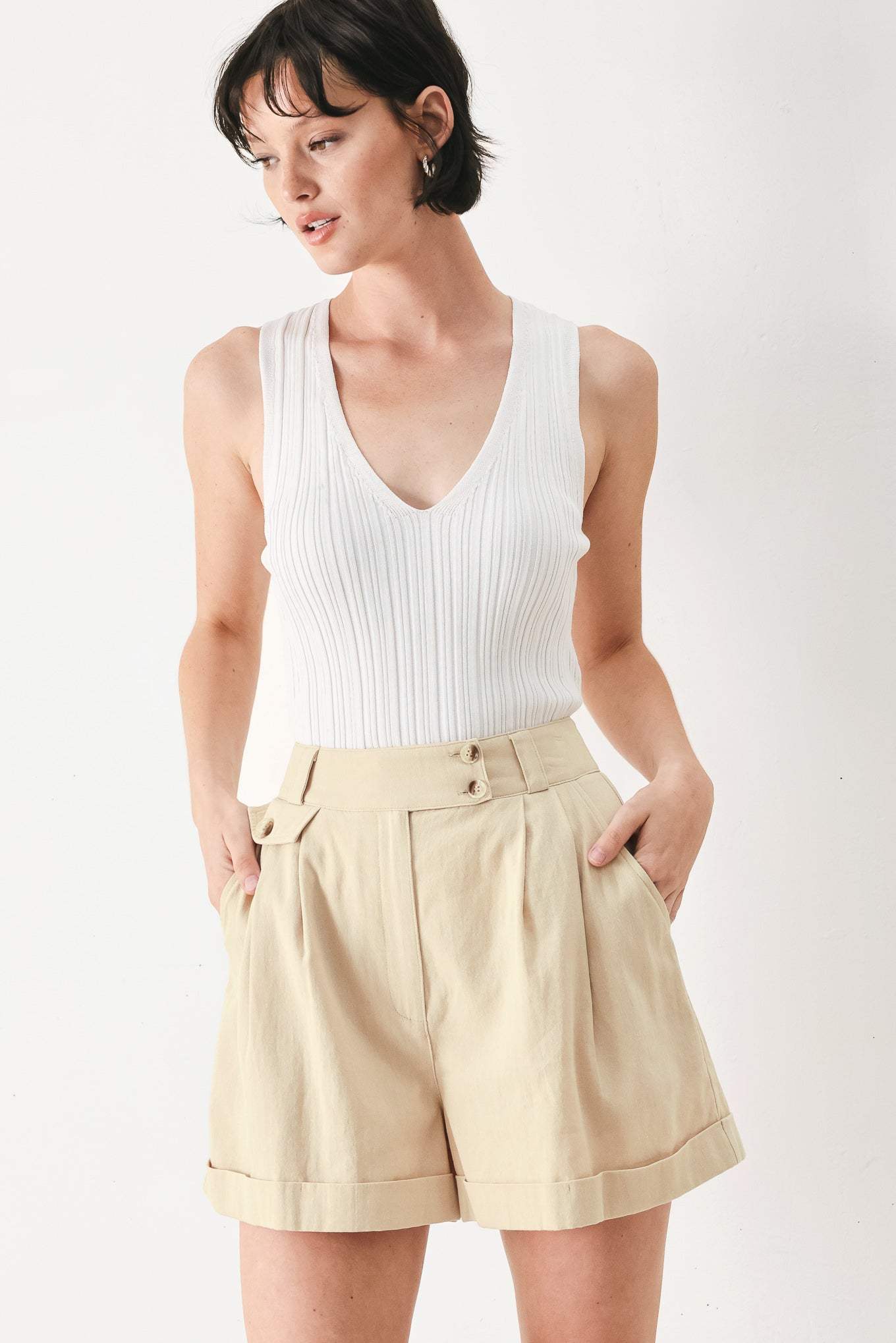 DESERT MINIMAL WOVEN SHORTS - Flying Tomato - Flyclothing LLC
