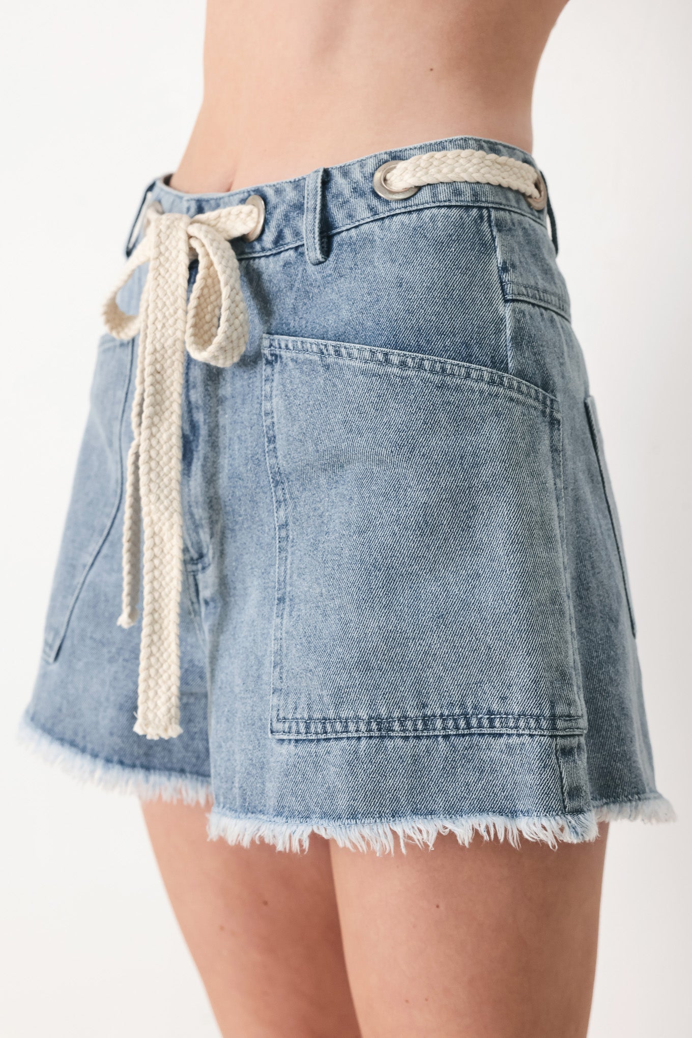BEACH DAY DENIM SHORTS - Flying Tomato - Flyclothing LLC