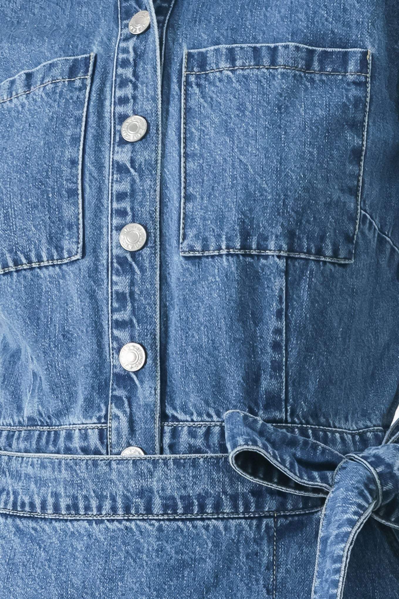 DAILY ROMANCE DENIM SKORT ROMPER - Flying Tomato - Flyclothing LLC