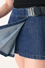 OFF DUTY DENIM SKORT - Flying Tomato - Flyclothing LLC