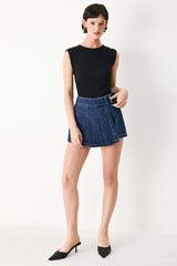 OFF DUTY DENIM SKORT - Flying Tomato - Flyclothing LLC