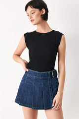 OFF DUTY DENIM SKORT - Flying Tomato - Flyclothing LLC