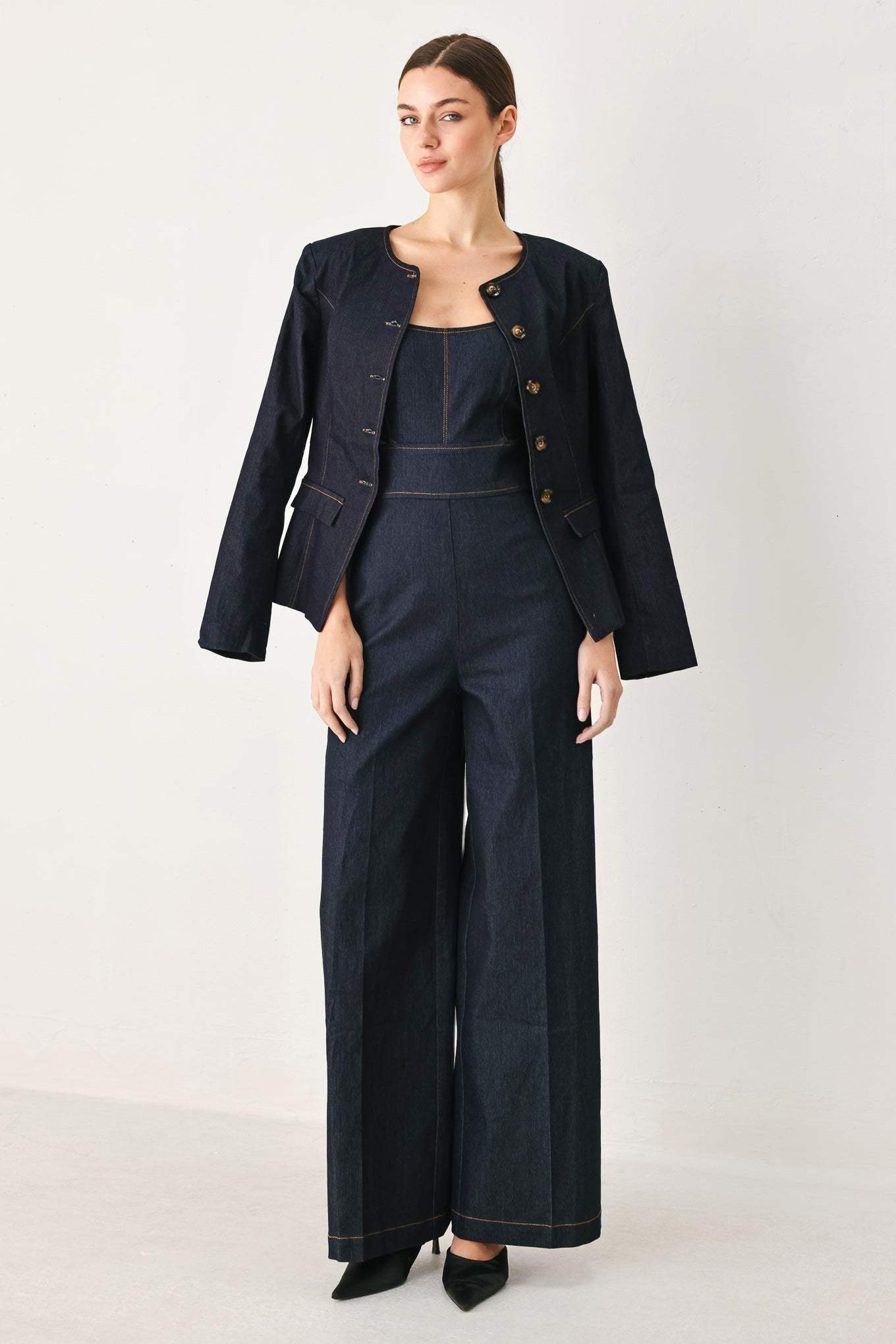 LOVELY MUSE DENIM JUMPSUIT