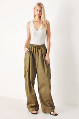 STAY IN MOTION WOVEN BARREL PANTS - Flying Tomato - Flyclothing LLC