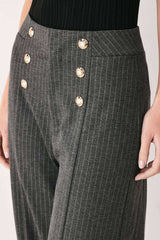 MODERN PINSTRIPE WOVEN PANTS