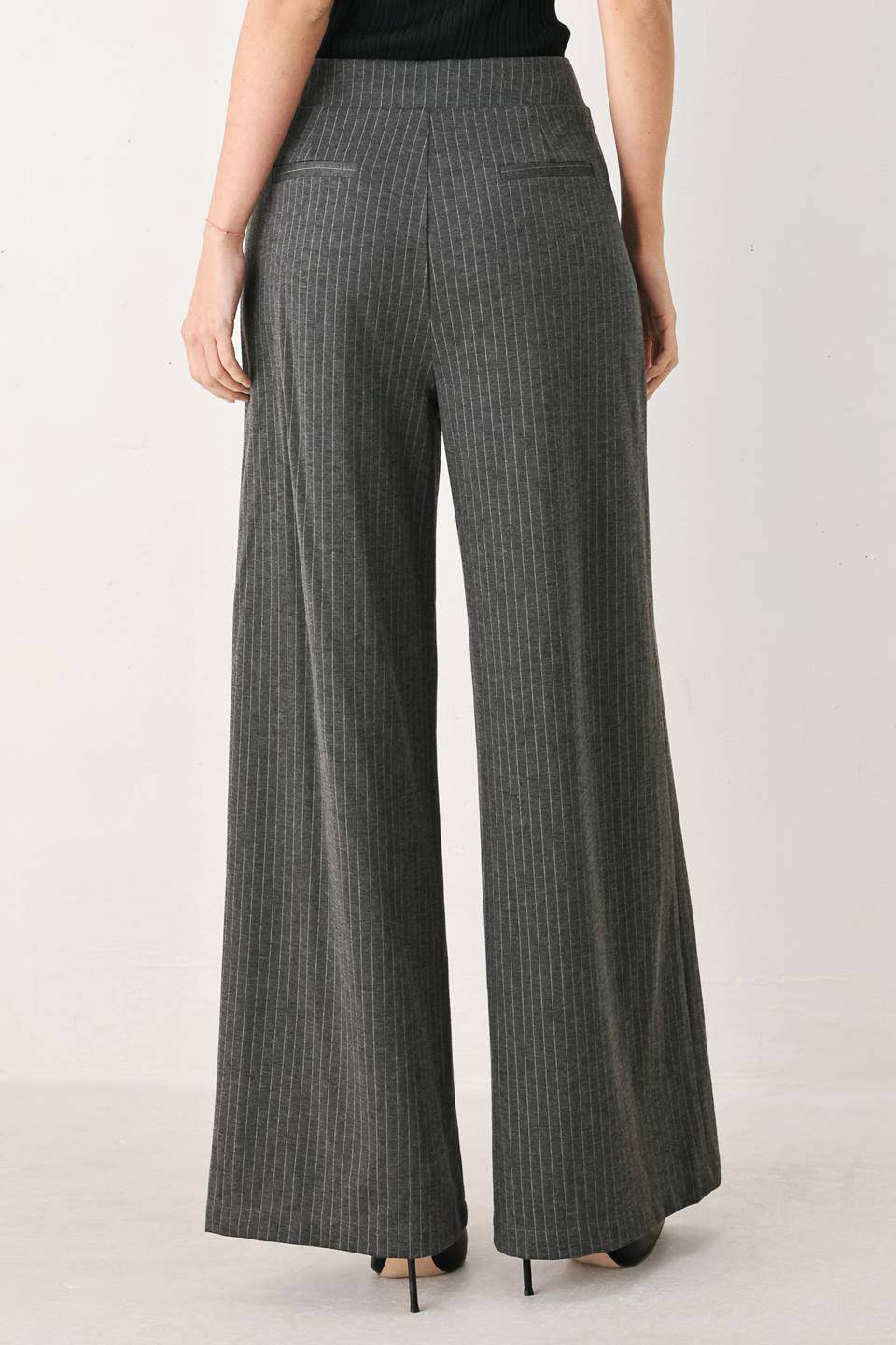 MODERN PINSTRIPE WOVEN PANTS