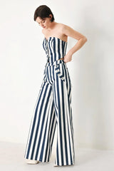 NAVY BLOSSOM WOVEN PANTS - Flying Tomato - Flyclothing LLC