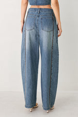 WESTERN MUSE DENIM BALLON PANTS