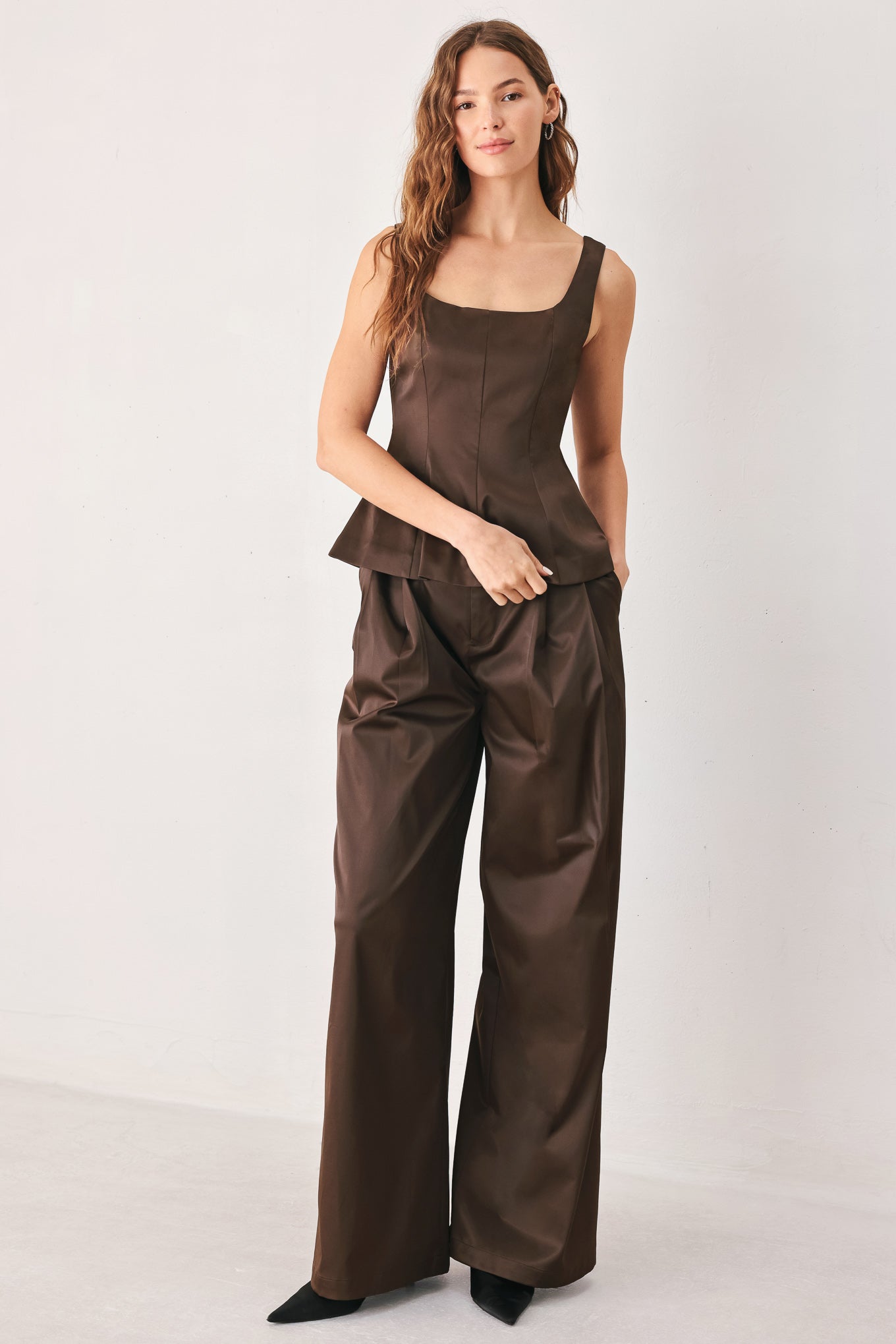 PARCHMENT RELAXED-FIT WOVEN PANTS