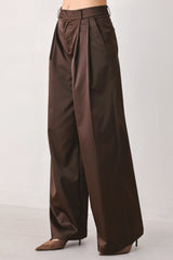 PARCHMENT RELAXED-FIT WOVEN PANTS