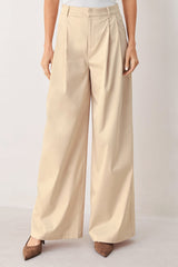 PARCHMENT RELAXED-FIT WOVEN PANTS