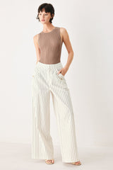 SUTTON STRIPE WOVEN PANTS