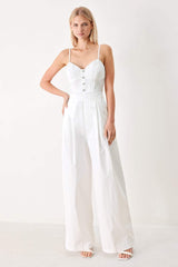 TRUE LOVE LOOK WOVEN JUMPSUIT - Flying Tomato - Flyclothing LLC