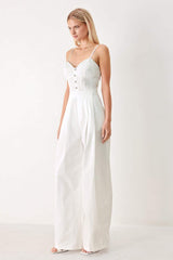 TRUE LOVE LOOK WOVEN JUMPSUIT - Flying Tomato - Flyclothing LLC